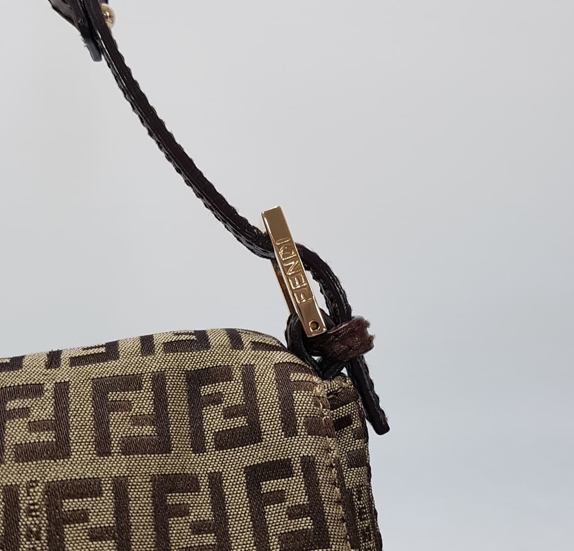 펜디 주카 FF 로고 핑크체인 맘마백 바게트백 상품이미지5