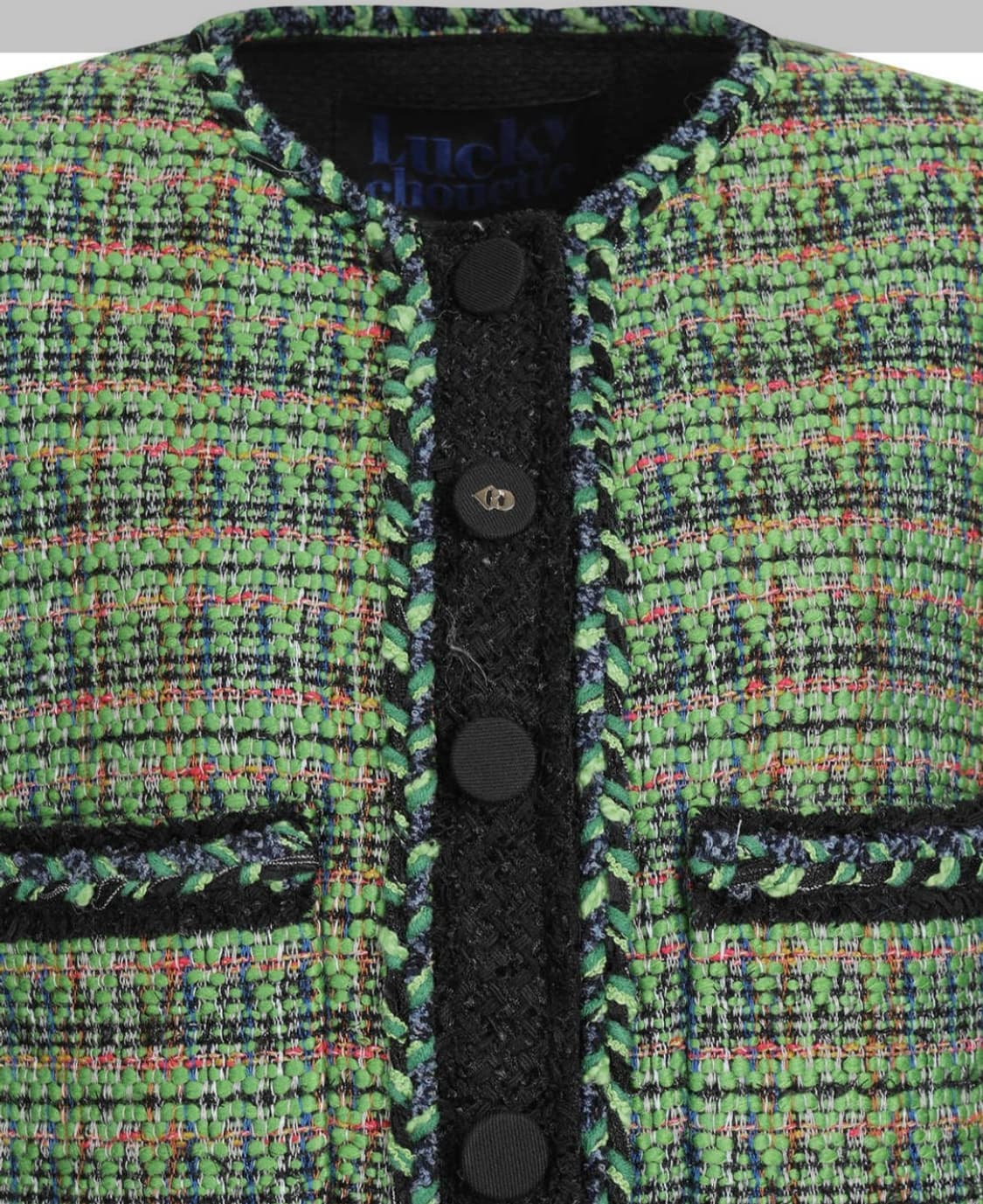 (1회 착용)럭키슈에뜨 크롭 트위드자켓 36사이즈 상품이미지8