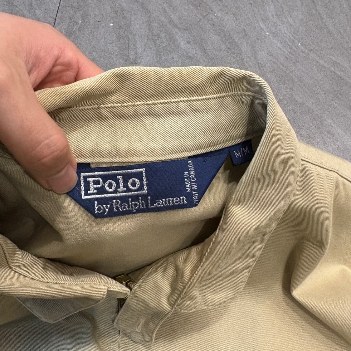 90년대 폴로 캐나다 생산 베이지 스윙톱 자켓 상품이미지5