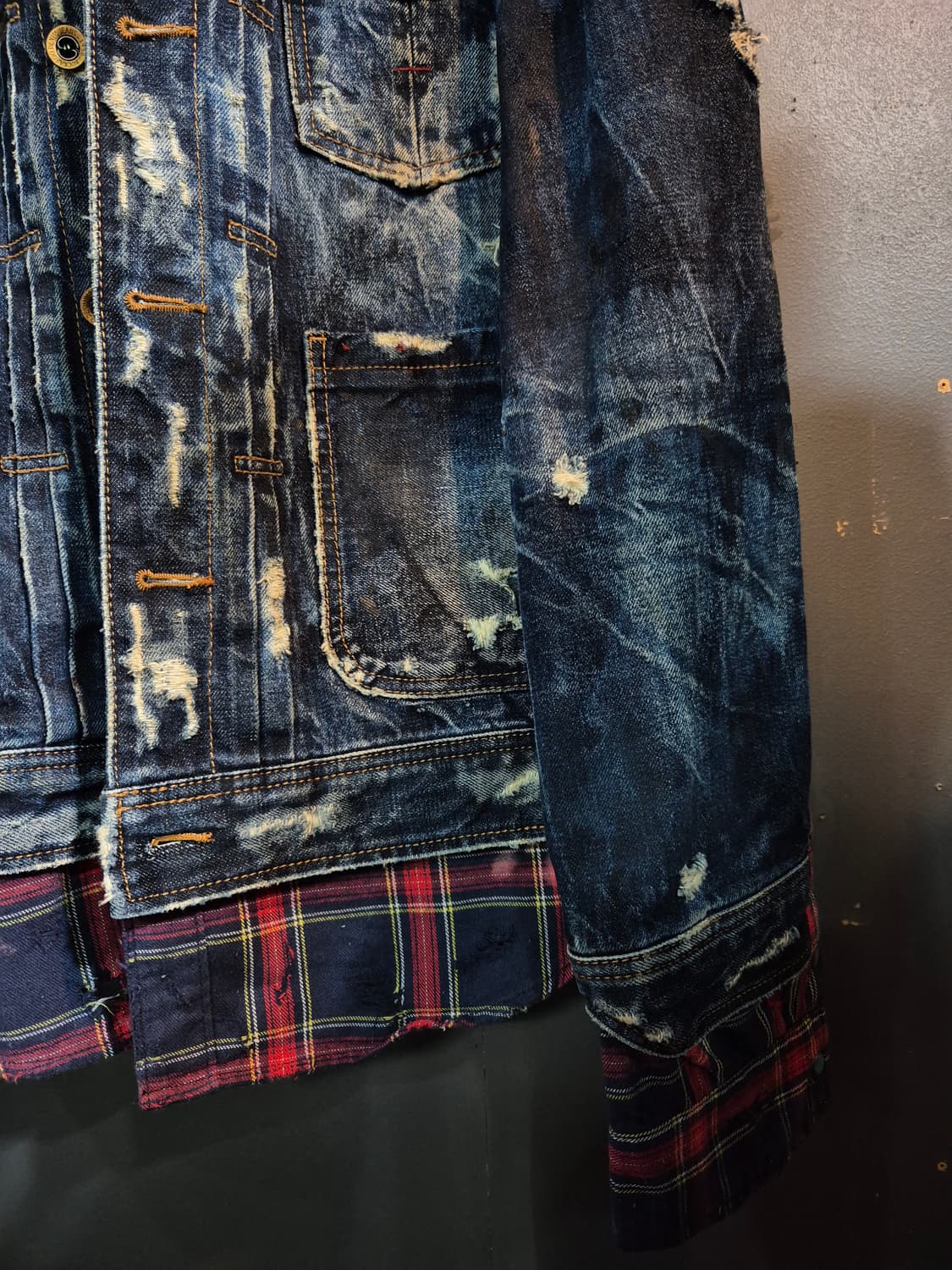 버커루 빈티지 데님 자켓 XXL 상품이미지8