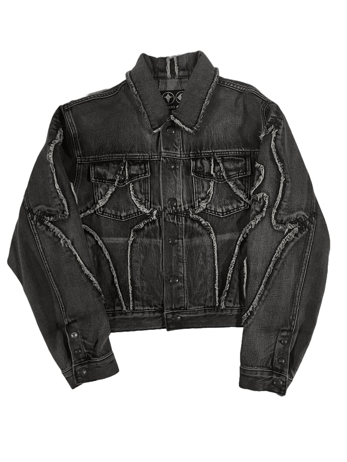 [M] 떠그클럽 트라이벌 데님 자켓 블랙 상품이미지1