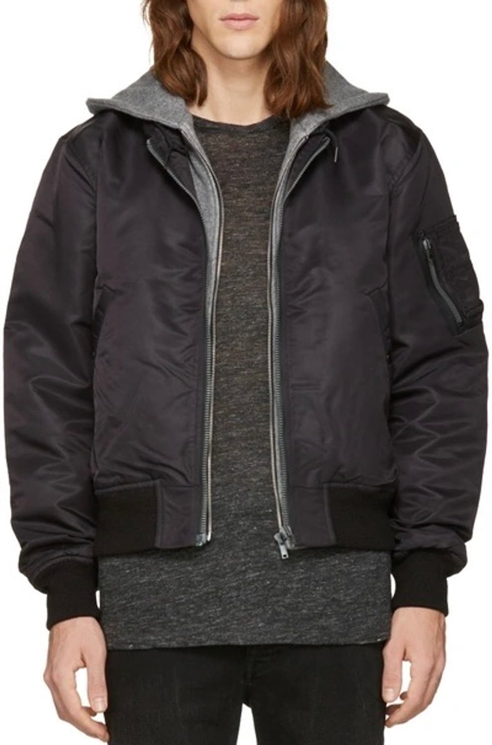 R13 레이어드 후디 MA-1 상품이미지7