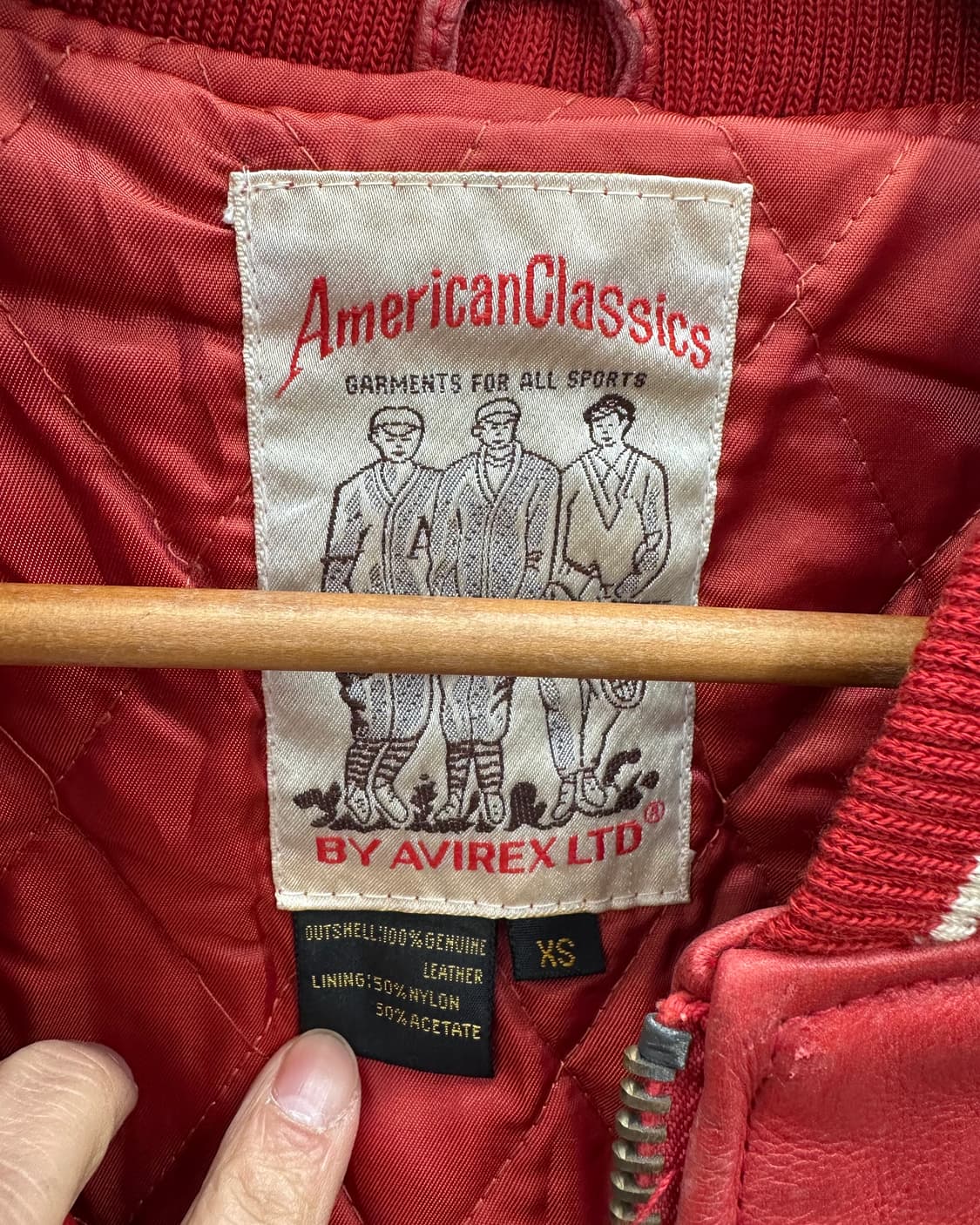 (XS)90'S 아비렉스 레더자켓-M1591 상품이미지6