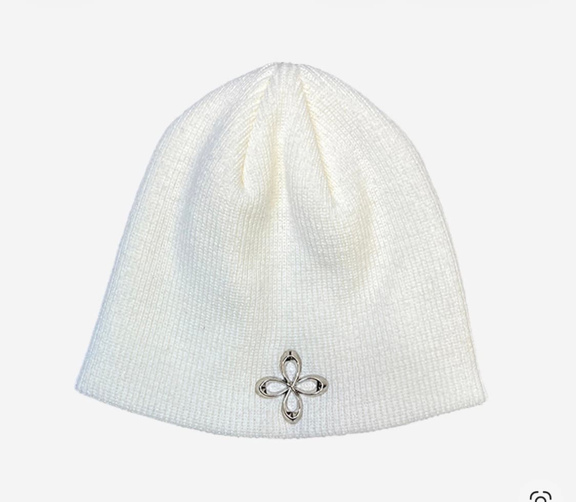 써저리 surgery 클리버 로고 숏비니 화이트 상품이미지1