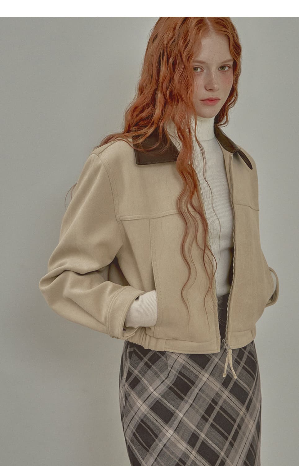 Twee 트위 스웨이드 블루종 상품이미지2