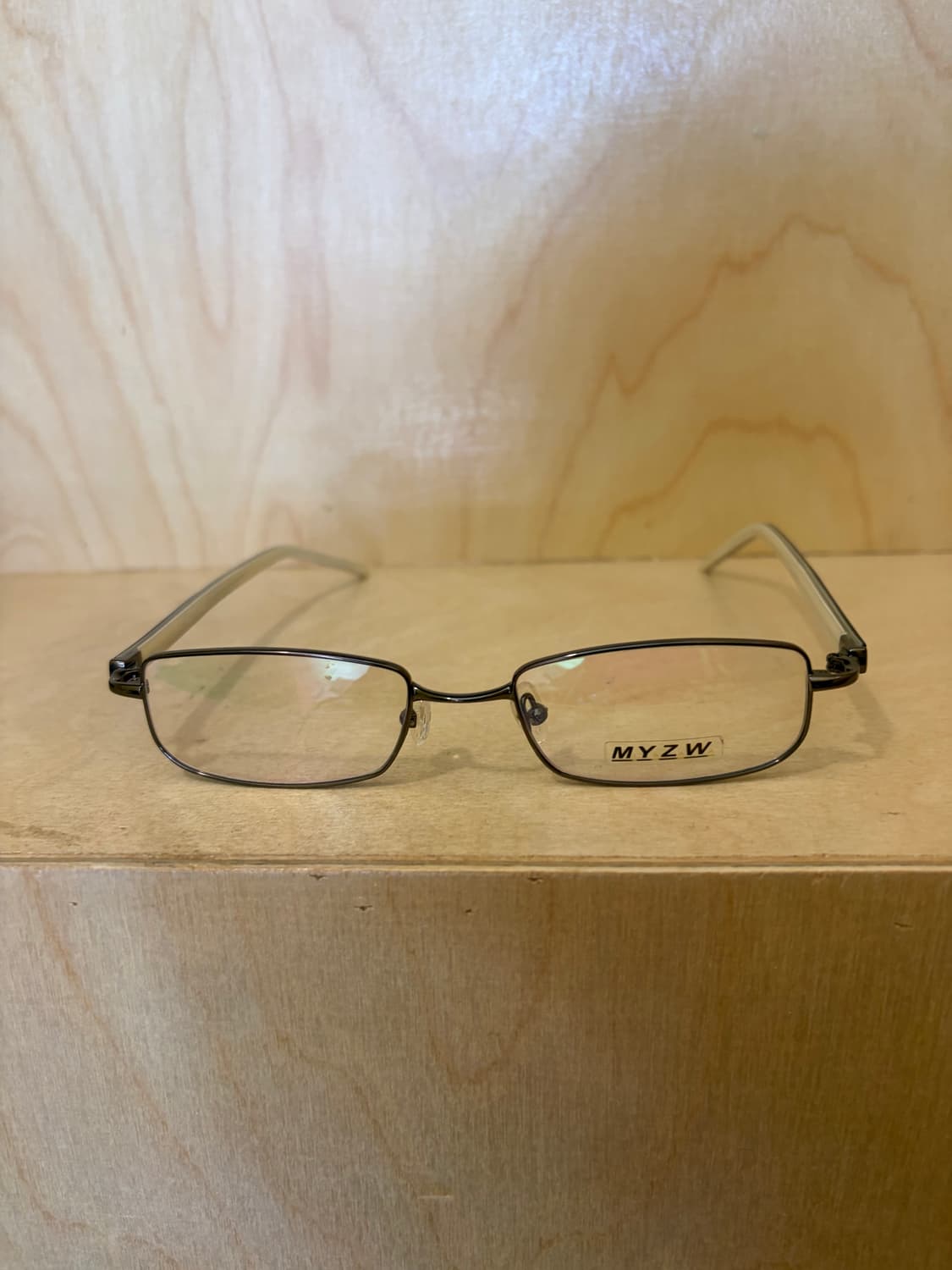 MYZW 건메탈 스퀘어 안경 상품이미지1