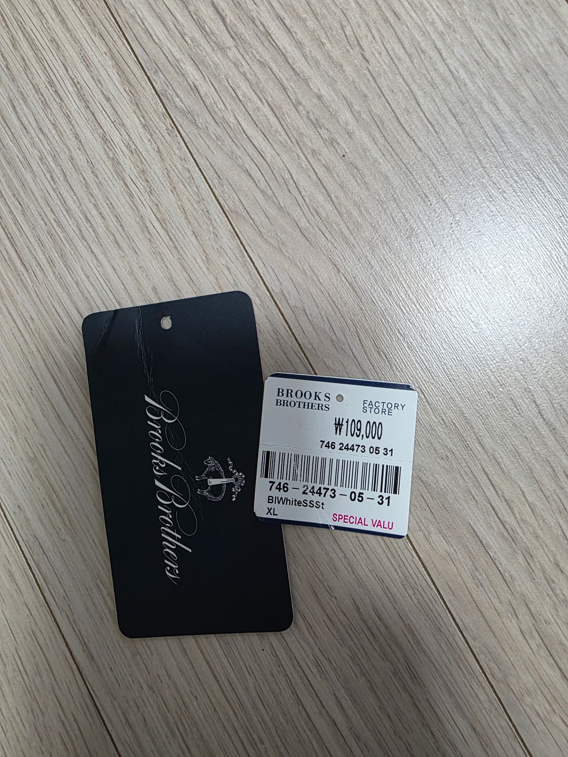 브룩스 브라더스 스트라이프 시어서커 반팔 셔츠 XL 상품이미지4