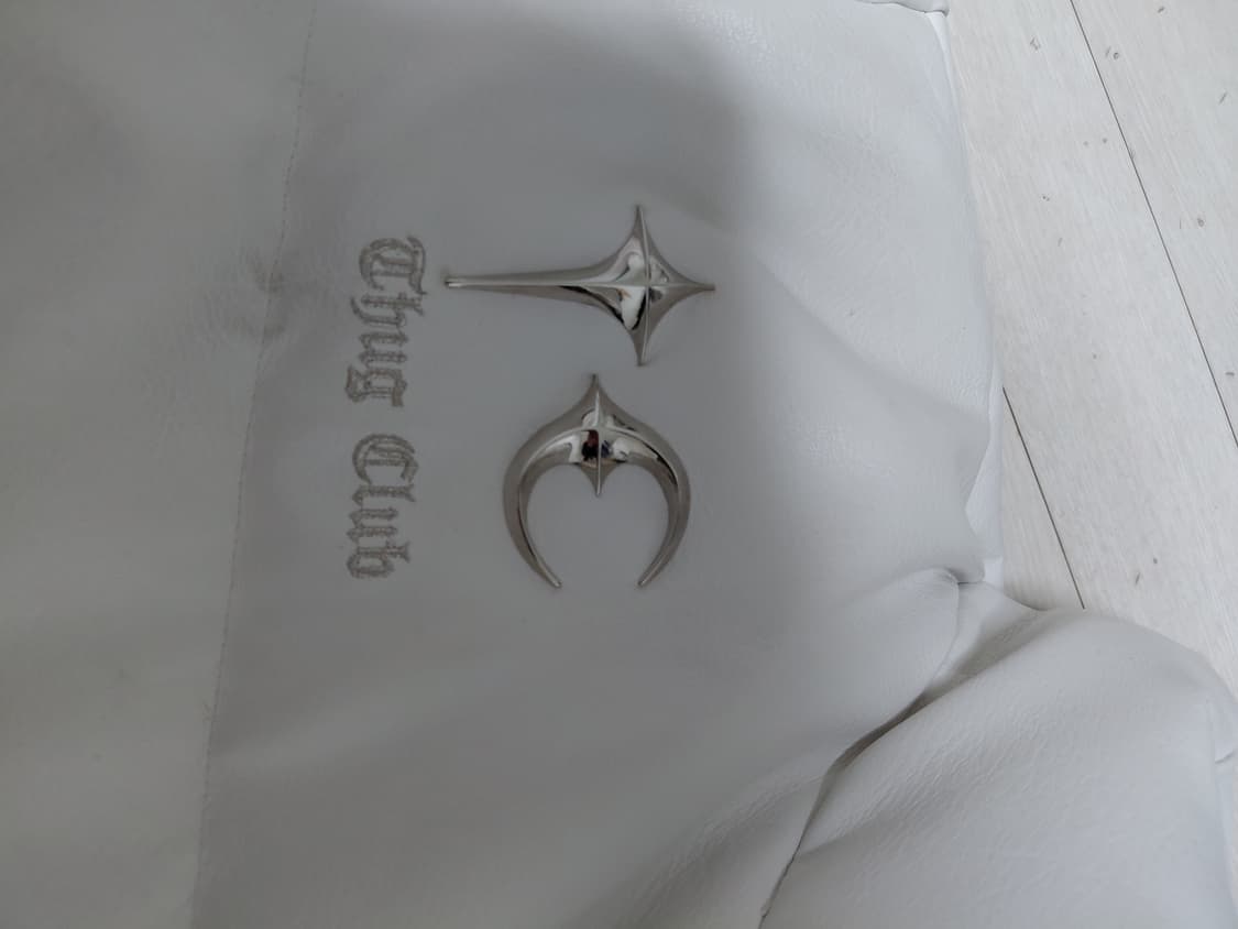 떠그클럽 레더패딩 화이트 가죽패딩 2사이즈 점퍼 상품이미지2