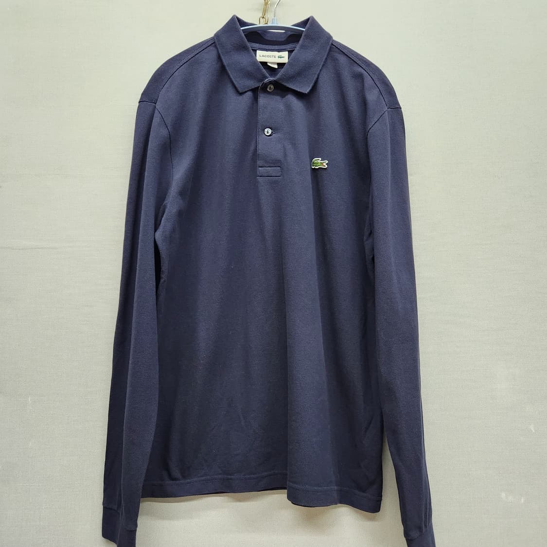 라코스테 로고 카라 긴팔티 M(M) 남여공용 상품이미지1