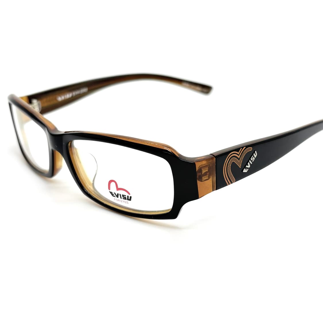 EVISU 에비수 블랙 스퀘어 빈티지 뿔테 상품이미지4