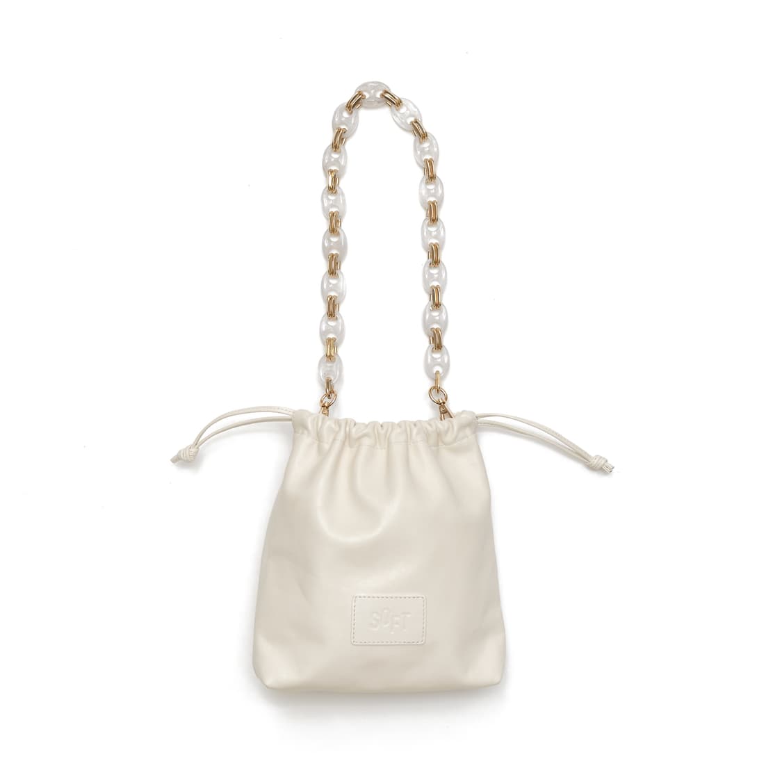 소프트서울 가방 MIX DUST LEATHER BAG_WHITE  상품이미지4