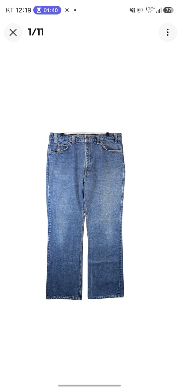 90s 빈티지 리바이스 517 오렌지탭 미판 부츠컷 데님팬츠 청바지 상품이미지1