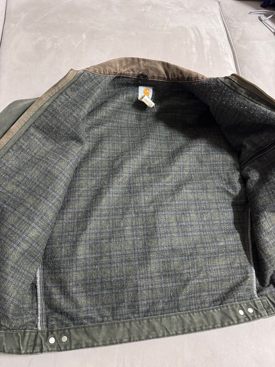 칼하트 디트로이트 J97 자켓 모스그린 L 상품이미지6