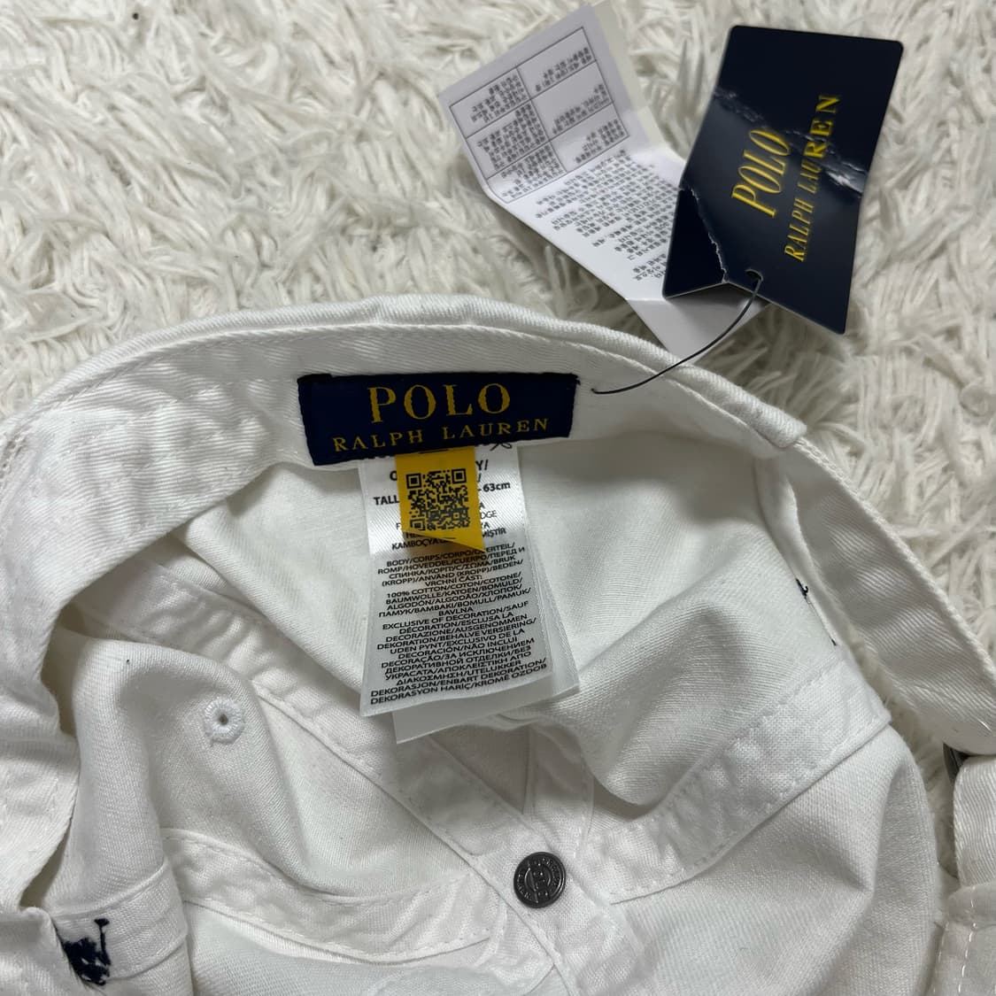 Polo Ralph Lauren white ball cap (new) 상품이미지4
