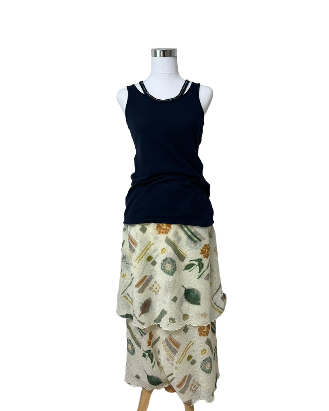 Navy beads sleeveless 상품이미지6