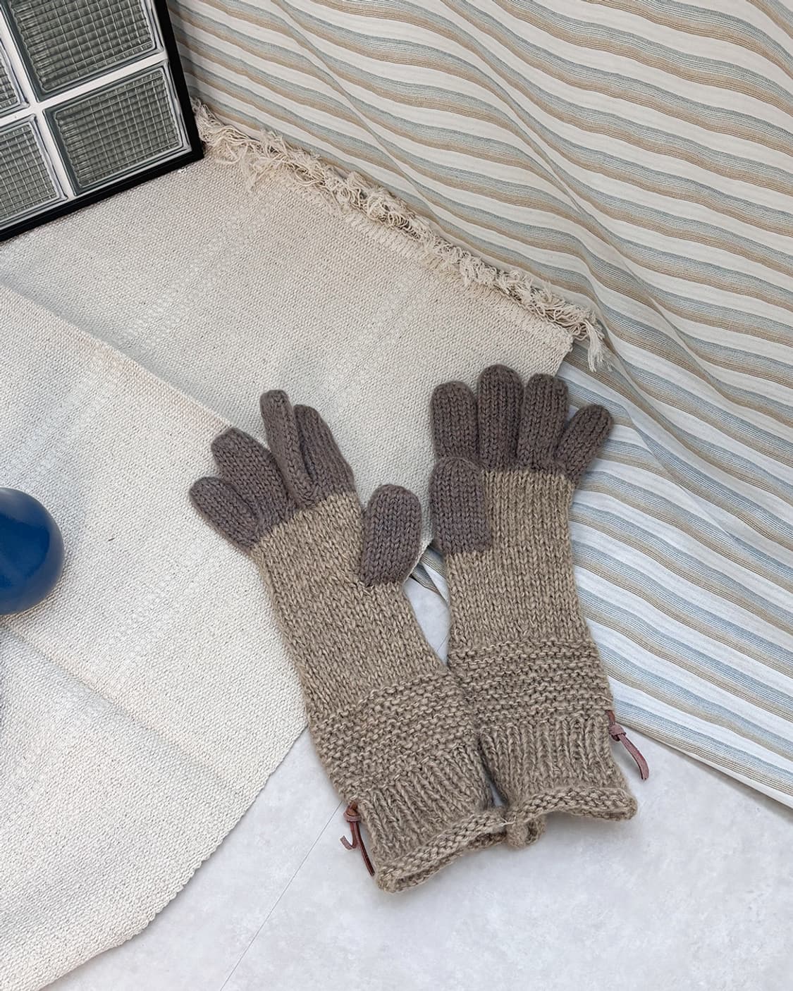 omo finger toe point knit gloves 상품이미지4