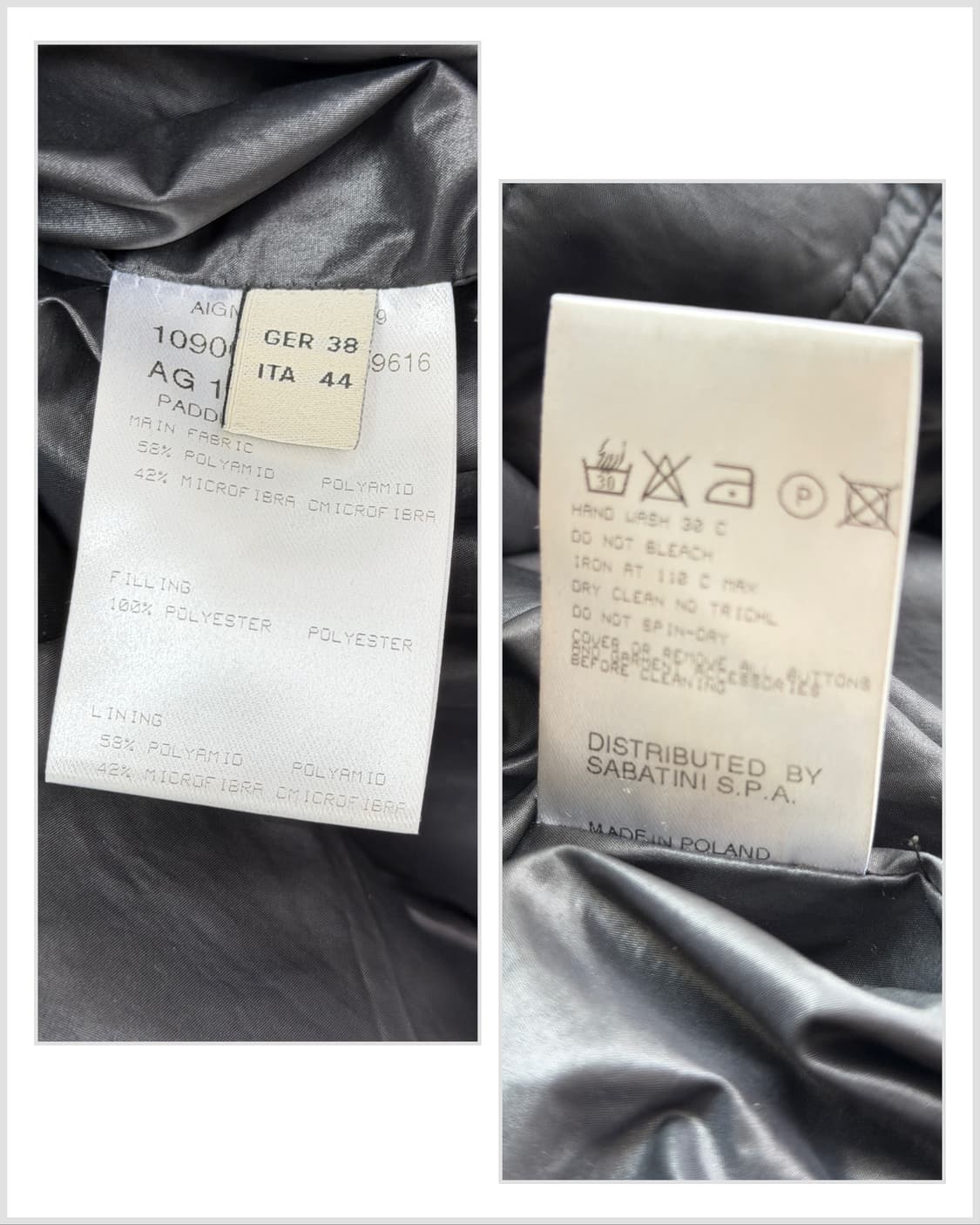 아이그너 퀼팅 자켓 블랙 상품이미지7