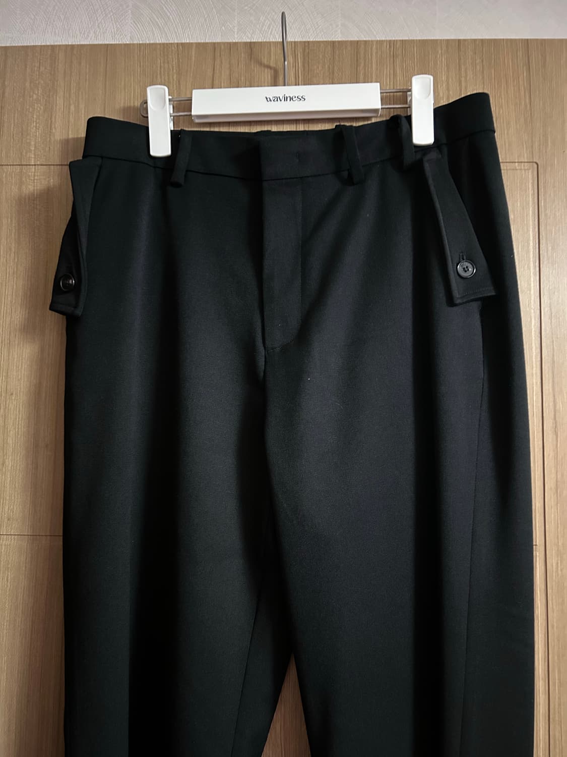 리들 플레어슬랙스 블랙 3 상품이미지1