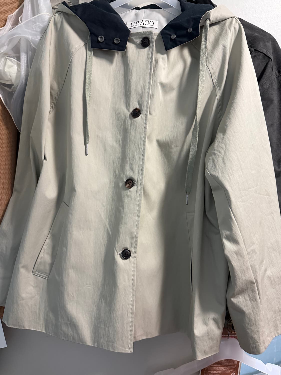 유라고 후드 하프 점퍼 상품이미지5