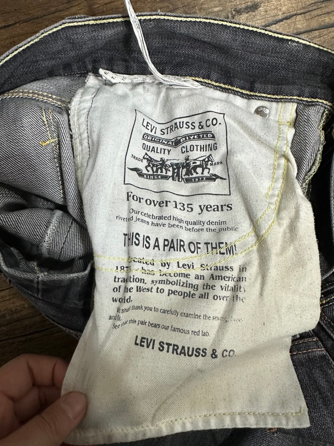 리바이스 523 남성 청바지 실측사이즈32 상품이미지4