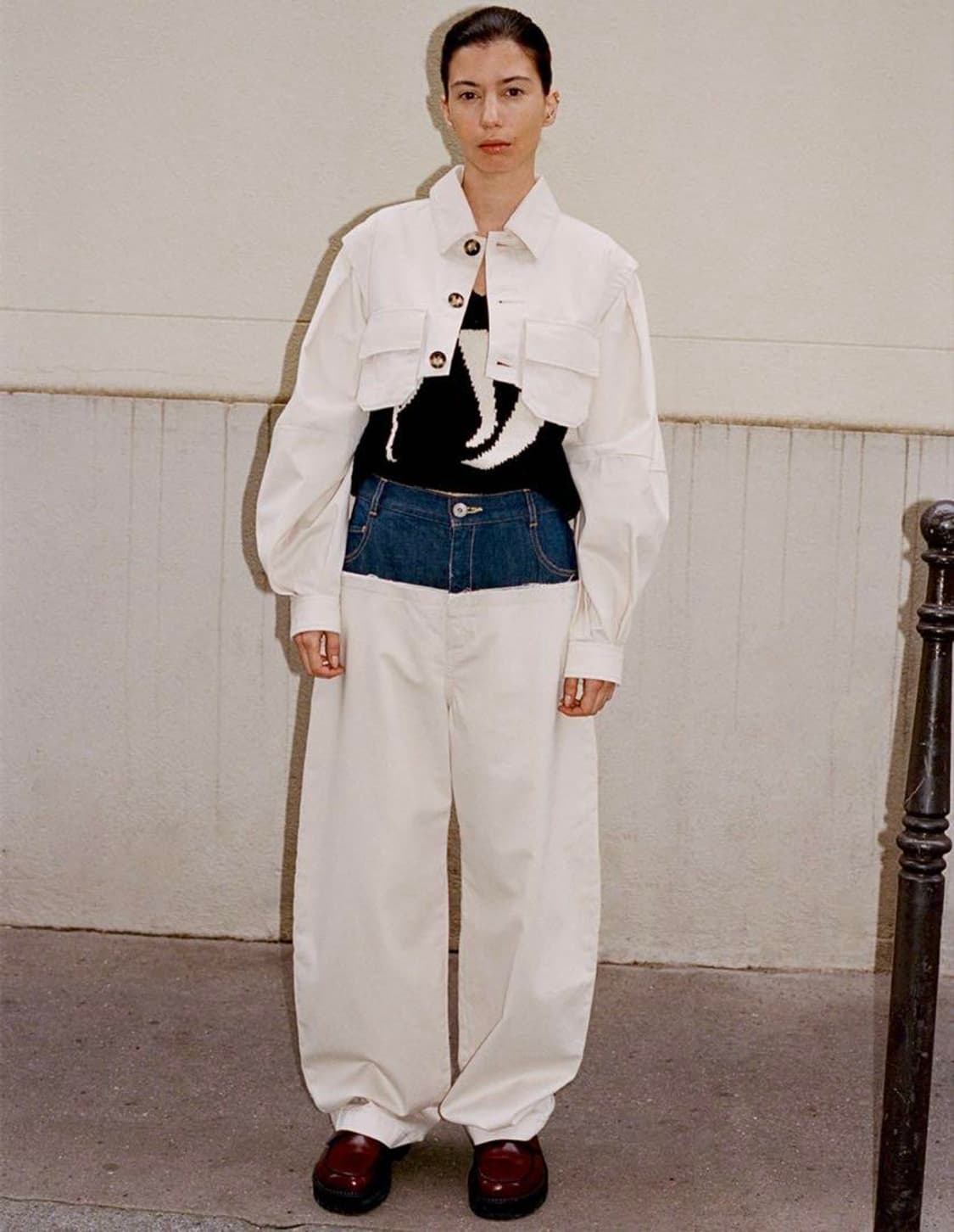 LEINWANDE Short Shirts Jacket - White 상품이미지3