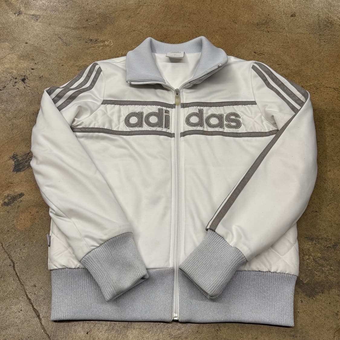 아디다스 흰실 화이트 자켓 져지 트랙탑 85 상품이미지2