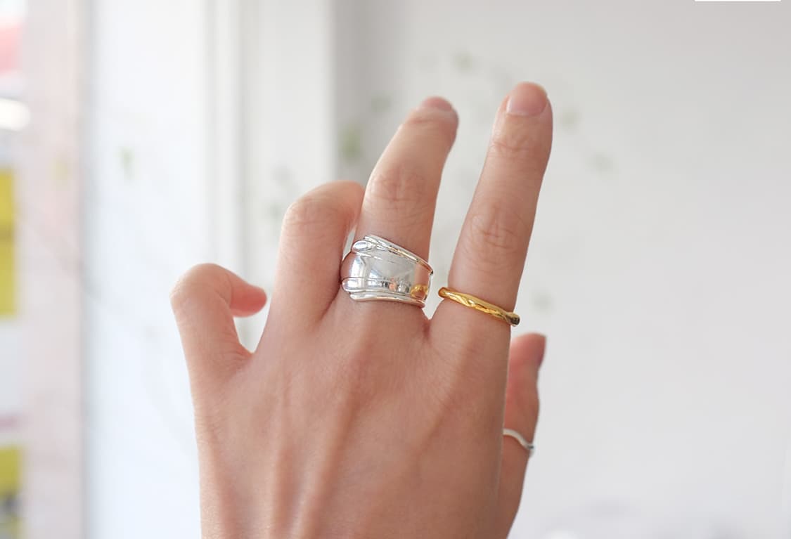 영국 약혼반지 빈티지 스푼으로 만든 빈티지 스푼링  상품이미지8