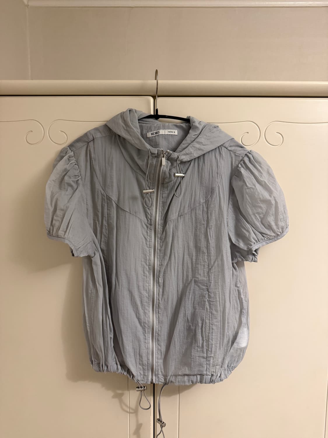 Mixxo 미쏘 나일론 시스루 반팔 점퍼 상품이미지2