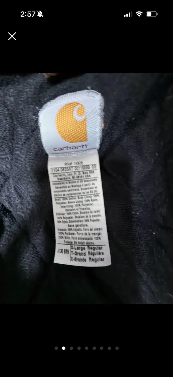 [XL] 칼하트 J130 BRN 액티브 자켓 (착샷O) 상품이미지2