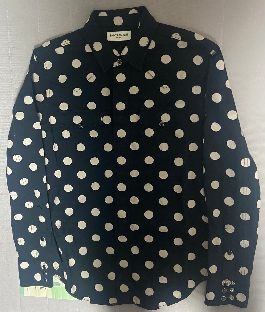 생로랑 웨스턴  도트 셔츠 M 상품이미지1