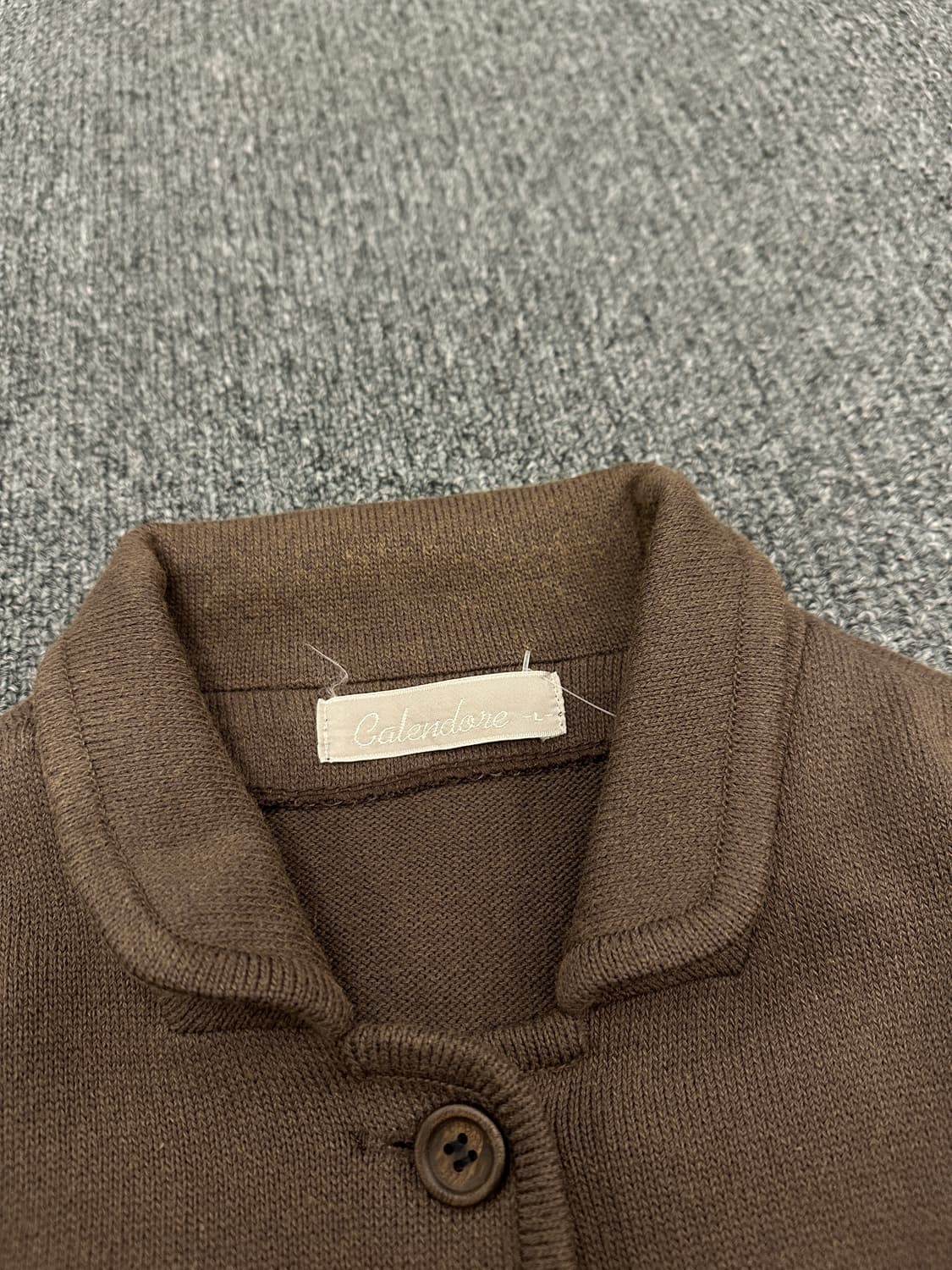 재패니즈 빈티지 브라운 버튼 가디건 니트 상품이미지3
