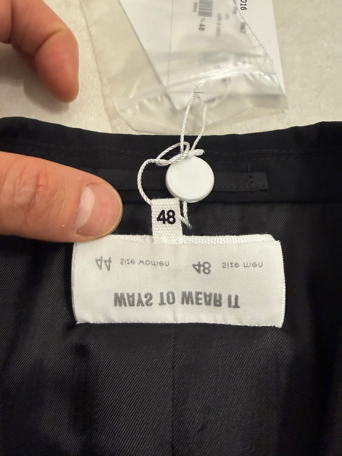 MM6 메종 마르지엘라 프레스드 크리즈 울 블렌드 자켓 상품이미지5