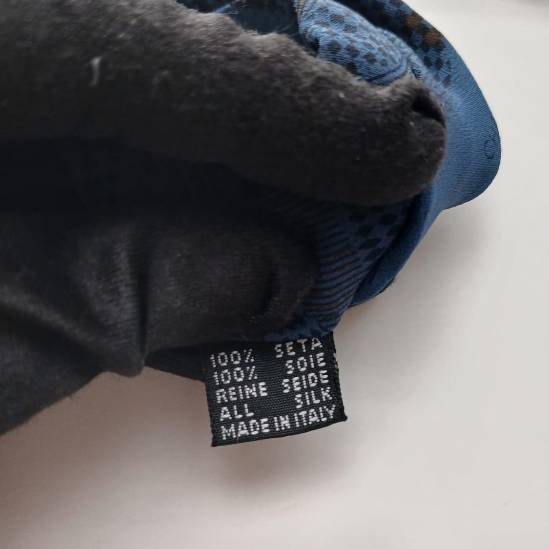 샤를주르당 실크 네이비 지오메트릭 넥타이 8.9cm A+등급 A18753 상품이미지7