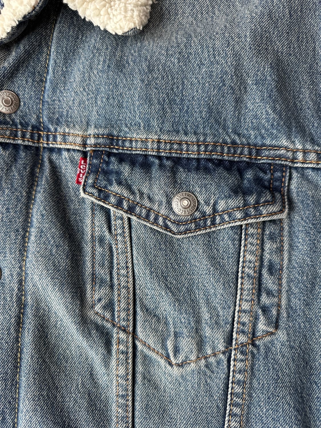 리바이스 쉐르파 트러커 데님자켓 XL 상품이미지5