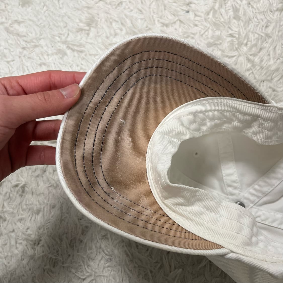 Polo Ralph Lauren white ball cap (내부 이염) 상품이미지4