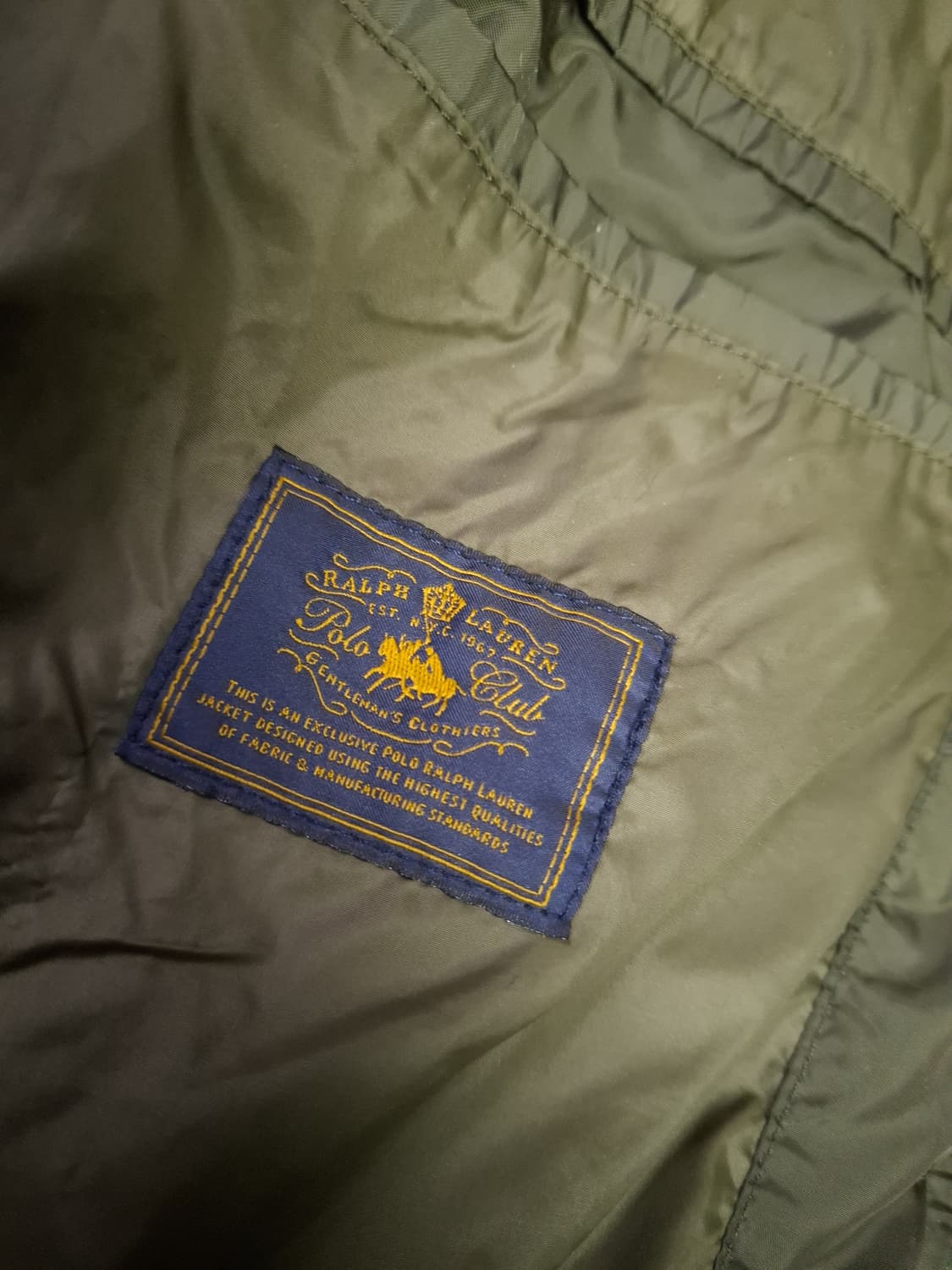 새제품급 오리지날 랄프로렌폴로 퀼팅 자켓 상품이미지5