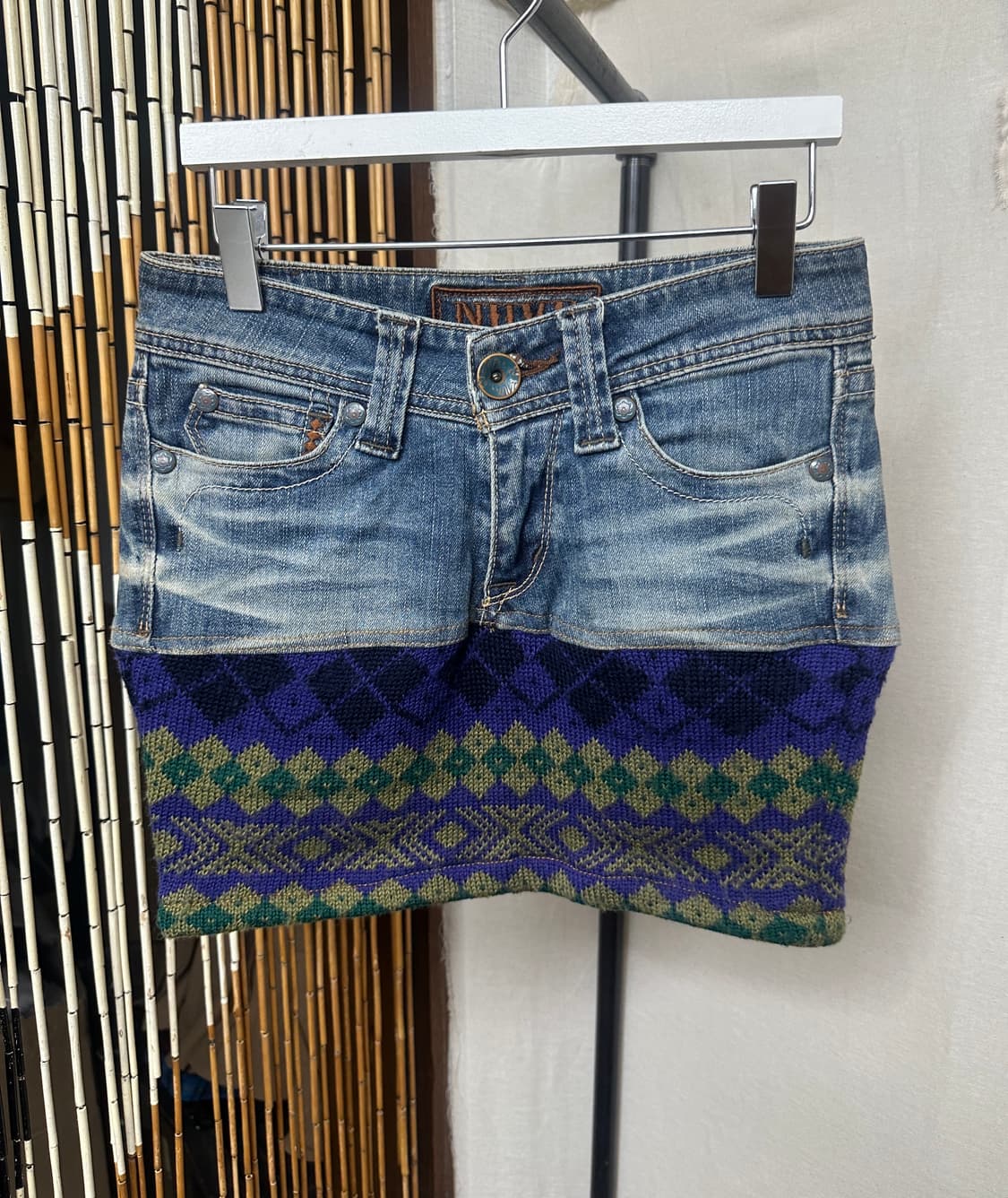 nuve denim knit skirt 상품이미지1