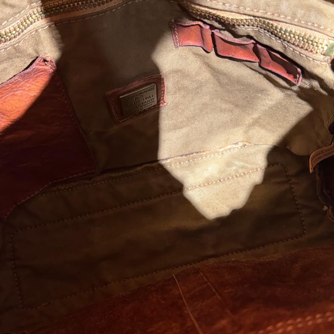 캄포마찌 이태리 베지터블 카우레더 토트백 숄더백 상품이미지7