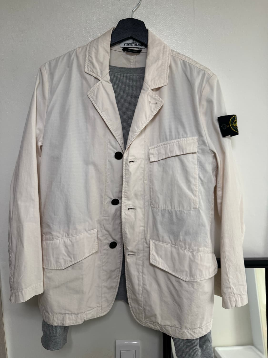 스톤아일랜드 코튼 스트럭쳐드 자켓 상품이미지2