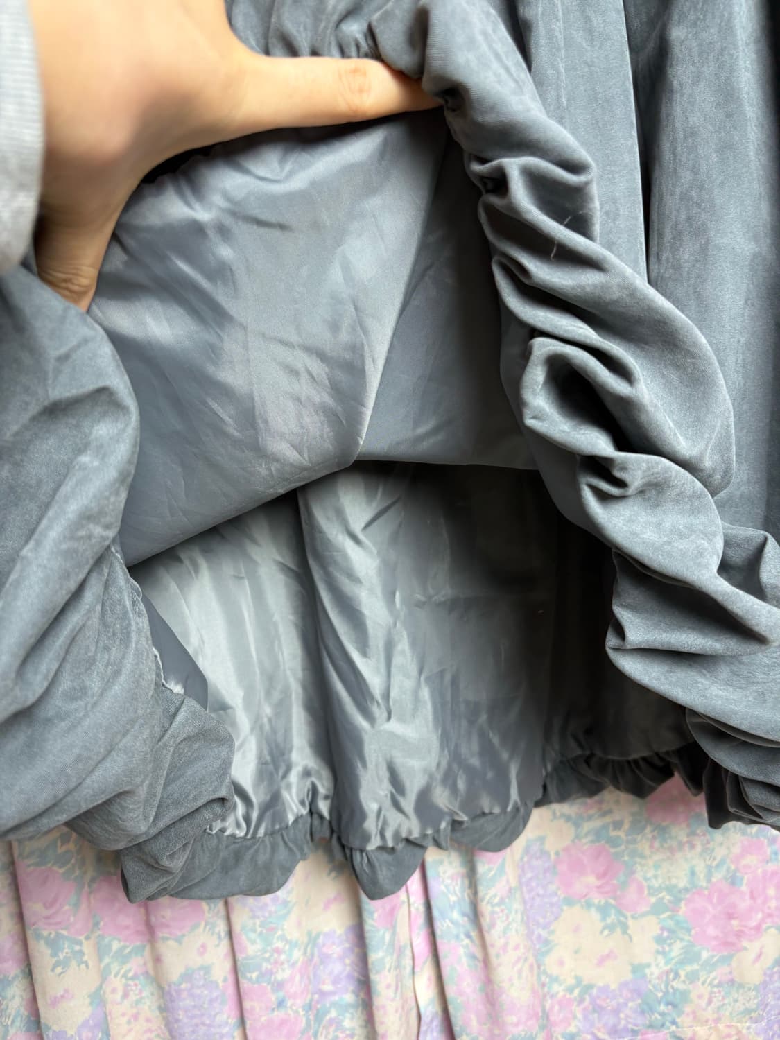 차콜 벌룬 롱 스커트 상품이미지8