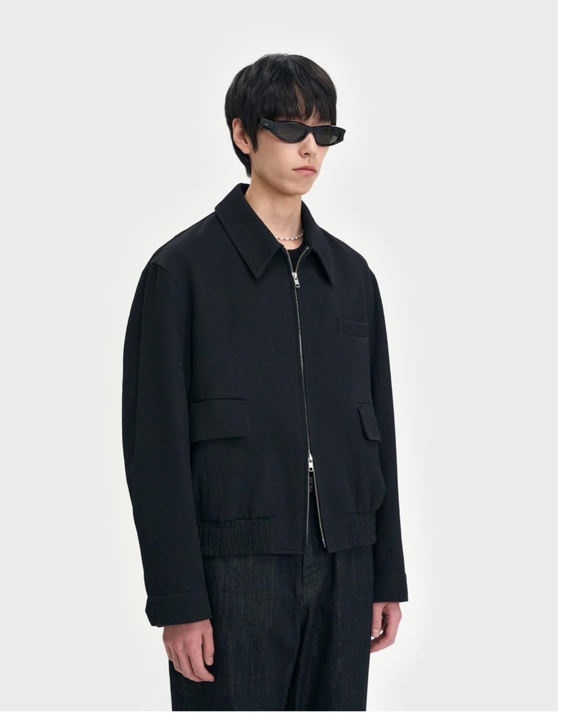 벨리에 다이애그널 블루종 자켓 상품이미지2