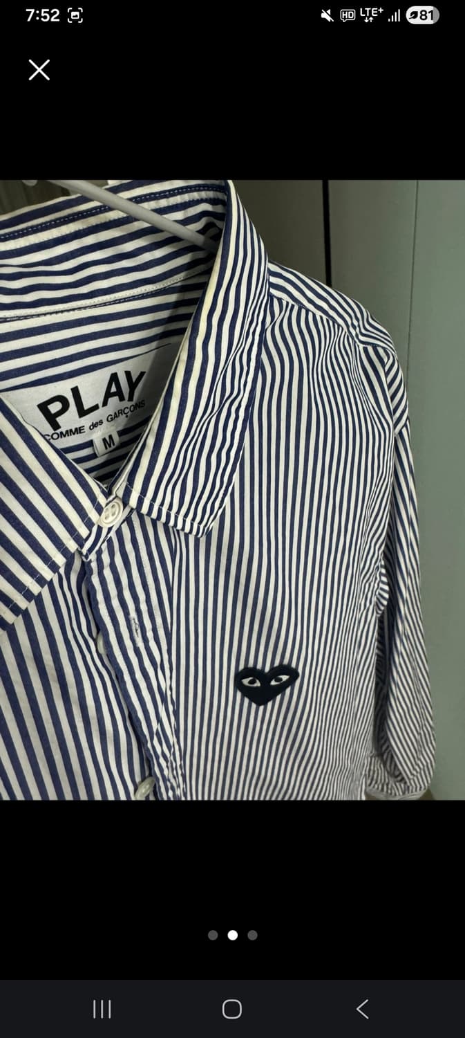 꼼데가르송 스트라이프 셔츠 M 상품이미지2