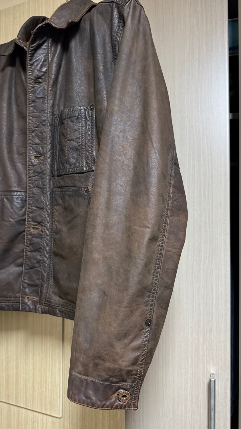 RRL 오일 레더 자켓 상품이미지4