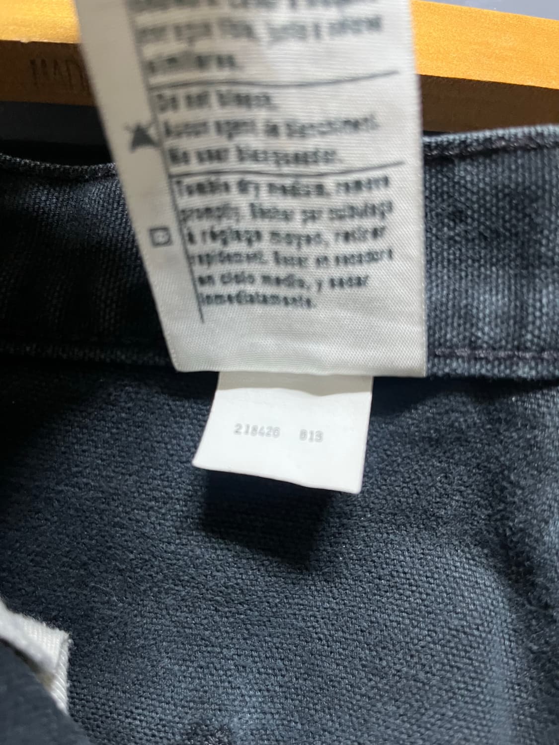 35in)칼하트 빈티지 더블니 팬츠 b13 블랙 상품이미지8