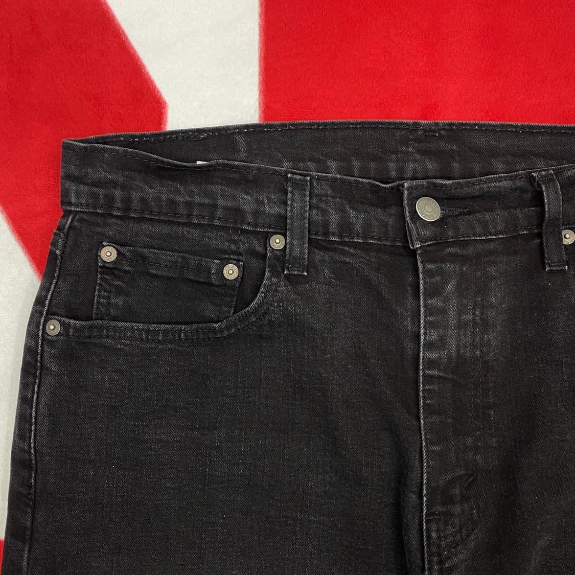 리바이스 502 흑청데님팬츠 36 상품이미지4