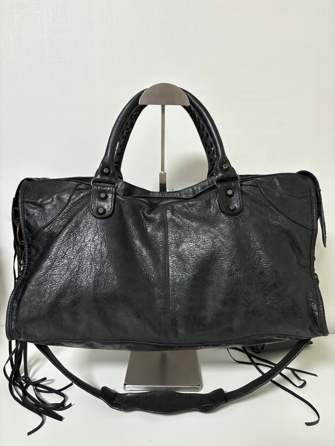 발렌시아가 파트타임 모터백 블랙 상품이미지8