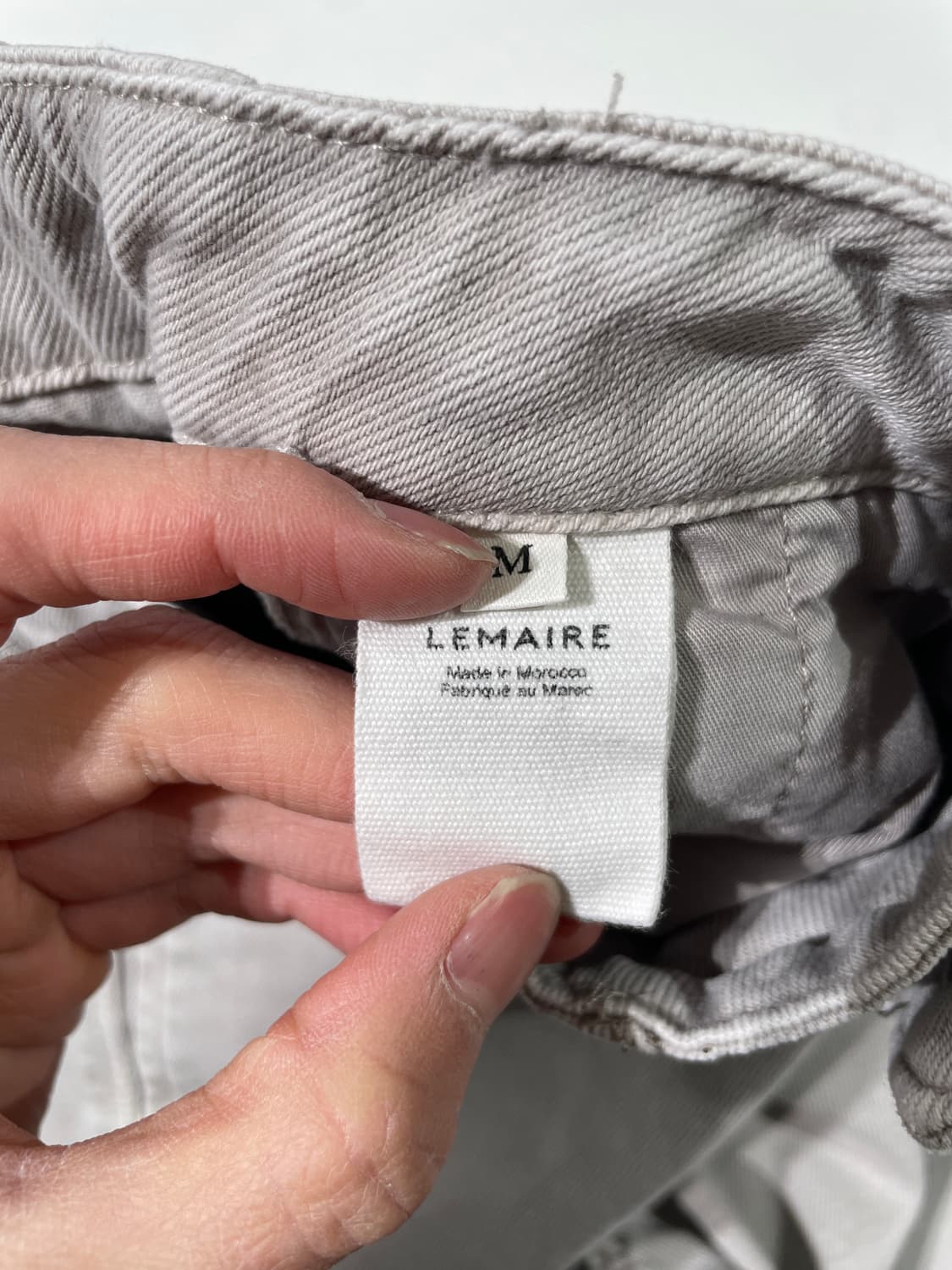 르메르 라이트 그레이 와이드 데님 팬츠 상품이미지8