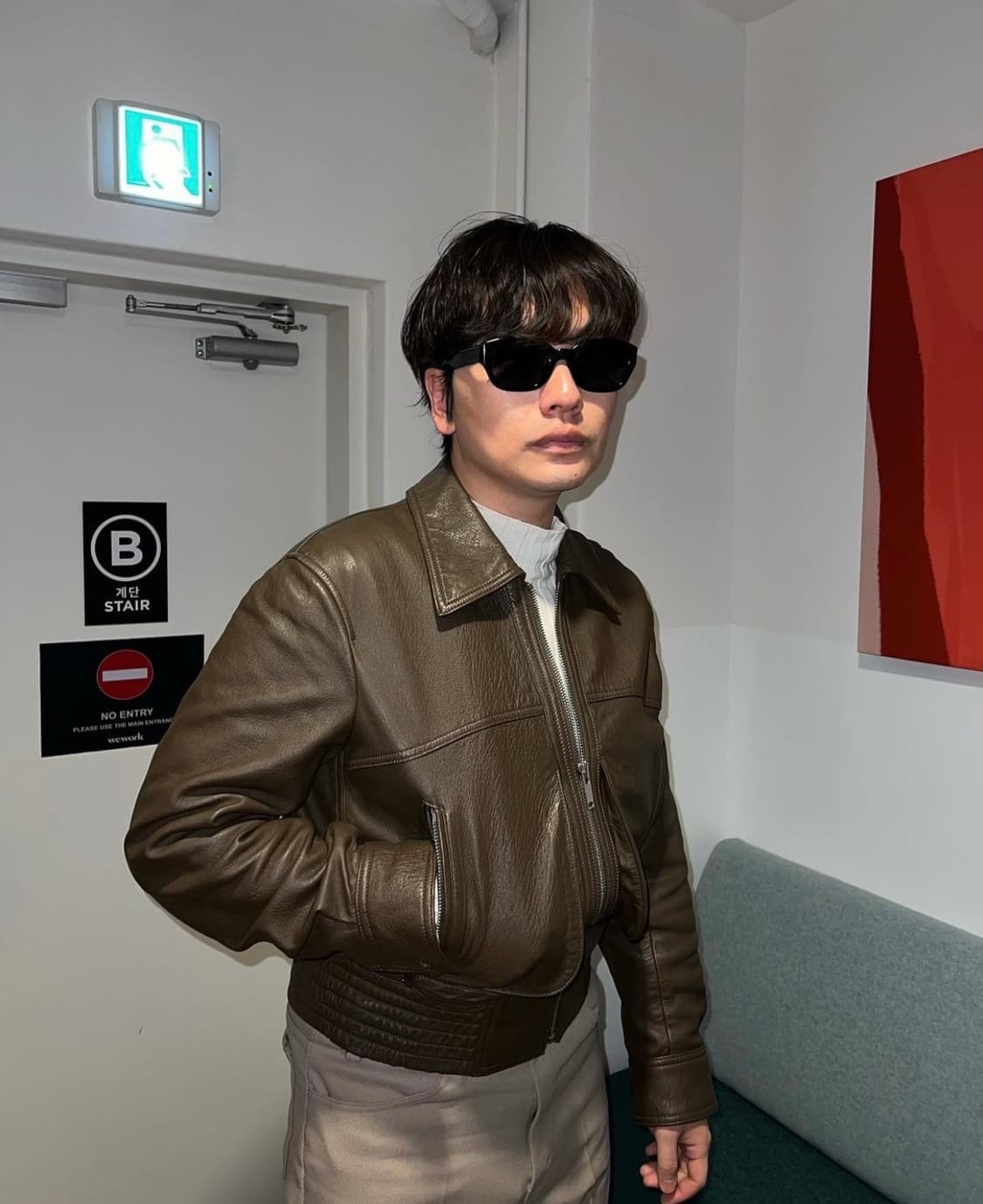 르메르 20FW 레더 블루종 50 상품이미지1