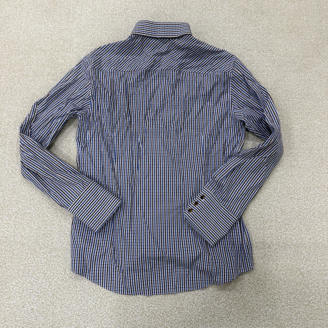 100 킨록 체크 셔츠 0128T1 상품이미지2