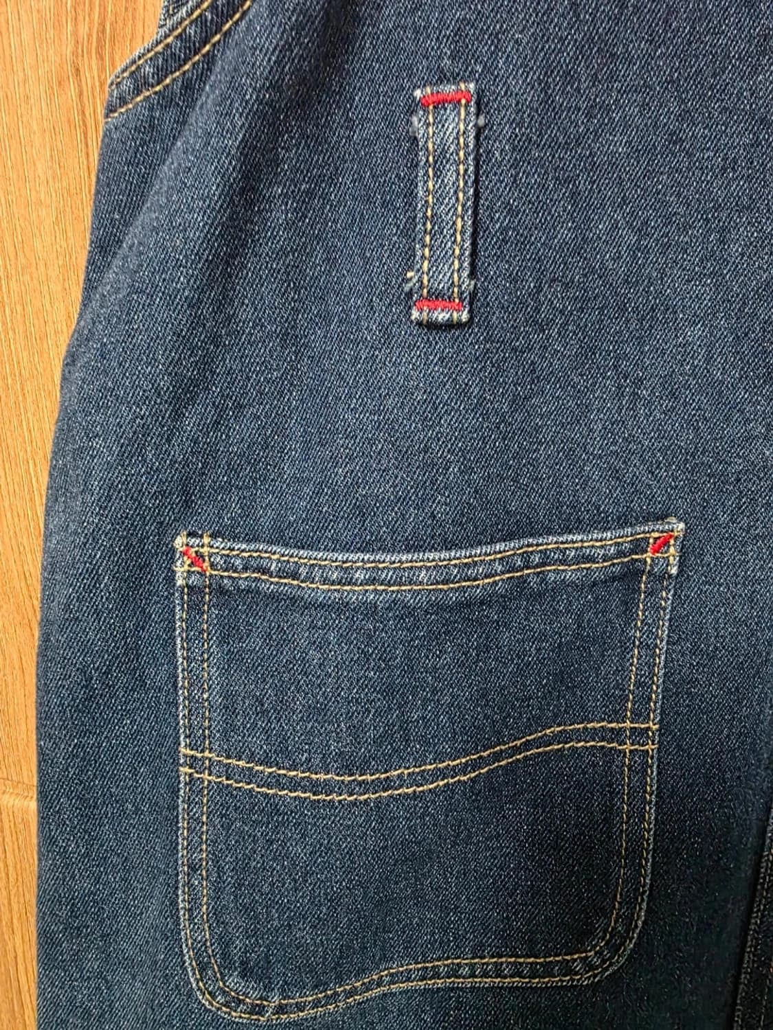 디키즈 멜빵 데님 스커트 오버롤 스커트 M 상품이미지7